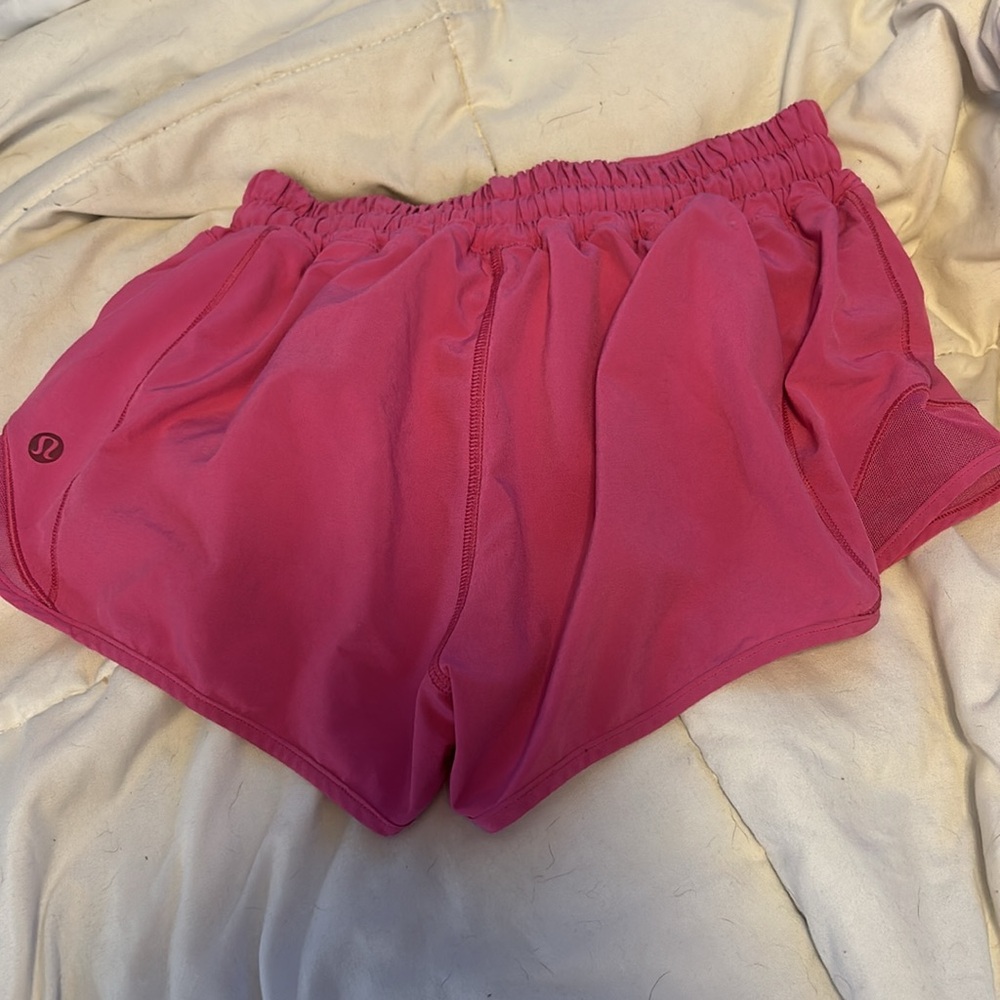 lululemon athletica Vibrant Pink Athletic Shorts - Picture 2 of 2